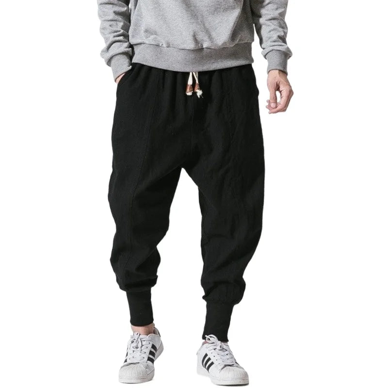 FGKKS Men Pants Brand New Chinese Style Man Jogging Straight Cotton Sweats pants Quality Male Trousers
