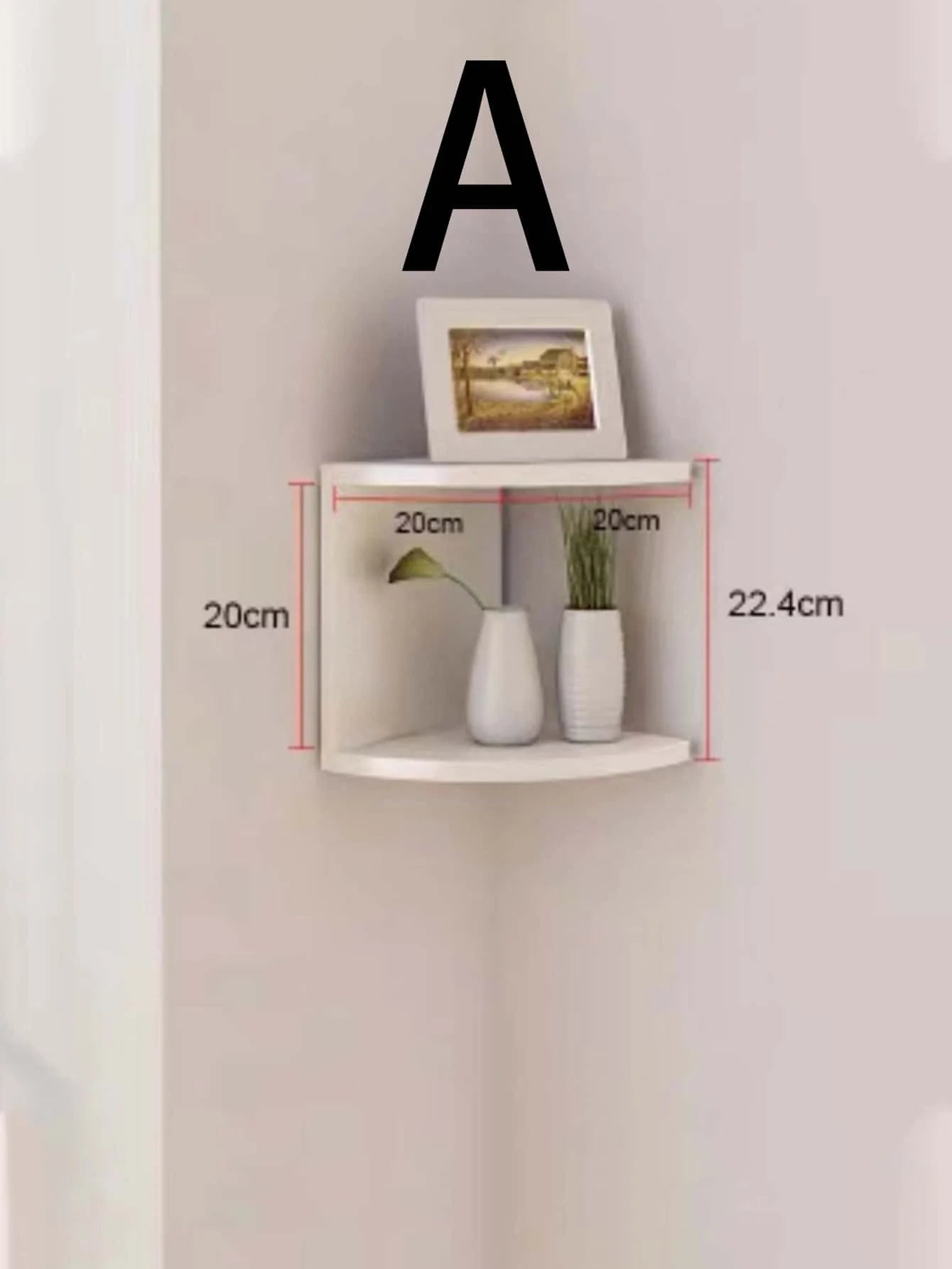 2/5-tier Wall Shelf Corner Bookshelf Shelf Corner Floating Shelves Kitchen Organizers Storage Living Room Home Decorations Gift