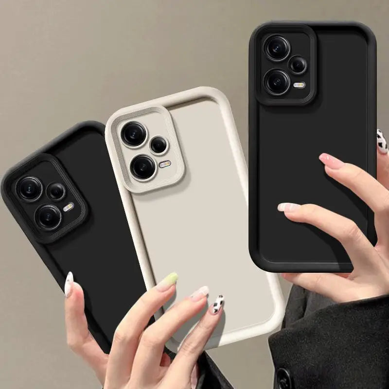 For Xiaomi Redmi Note 12 5G Case Redmi Note12 Pro + Plus 5G Protection Camera Shockproof Protection Matte Soft Back Cover