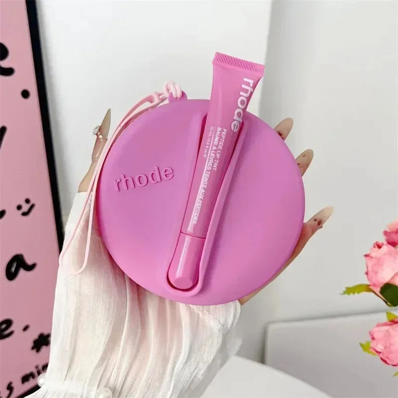 Lip Gloss Glaze Makeup Organizer Female Toiletry Kit Bag Make Up Case Storage Bags Pouch Box Cosmetic Box Organizer Zip Mirror