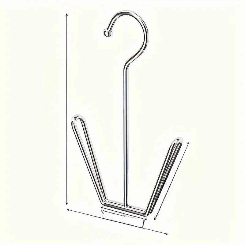 1/3pcs Stainless Steel Shoe Rack Hangers Metal Storage Box Space-Saving with Closet Hooks Silver Home Laundry Accessories