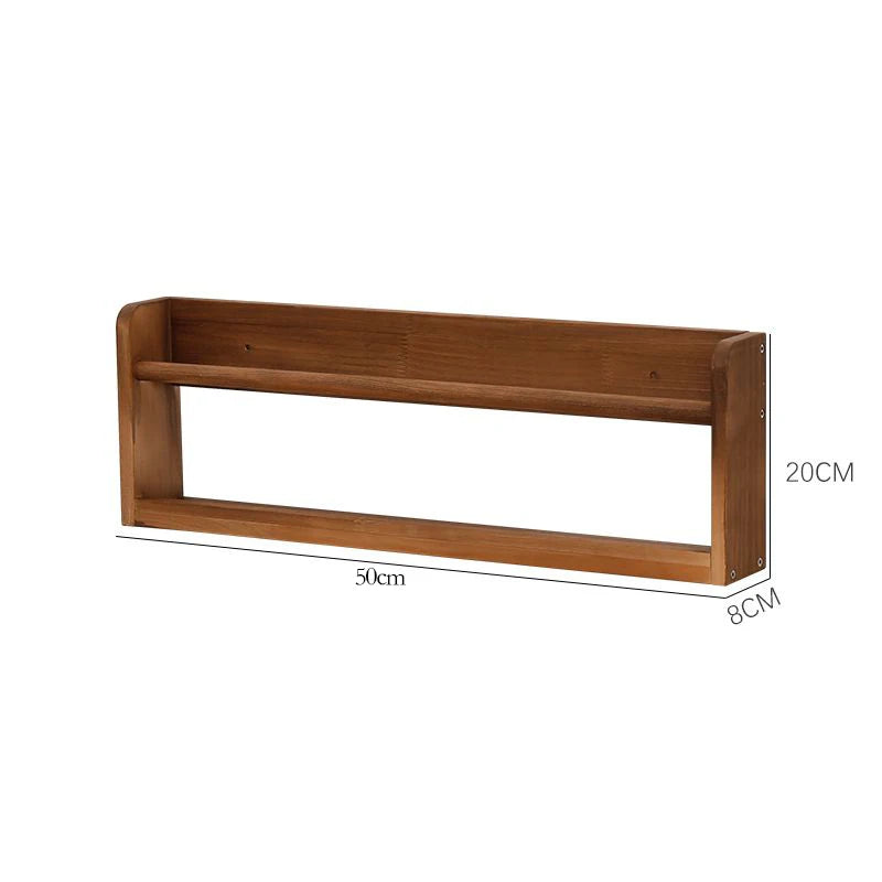 Wood Floating Shelves Wall Nursery Book Shelves Kids Bookshelf for Living Room Bedroom Decor Kitchen Spice Bathroom Storage Rack