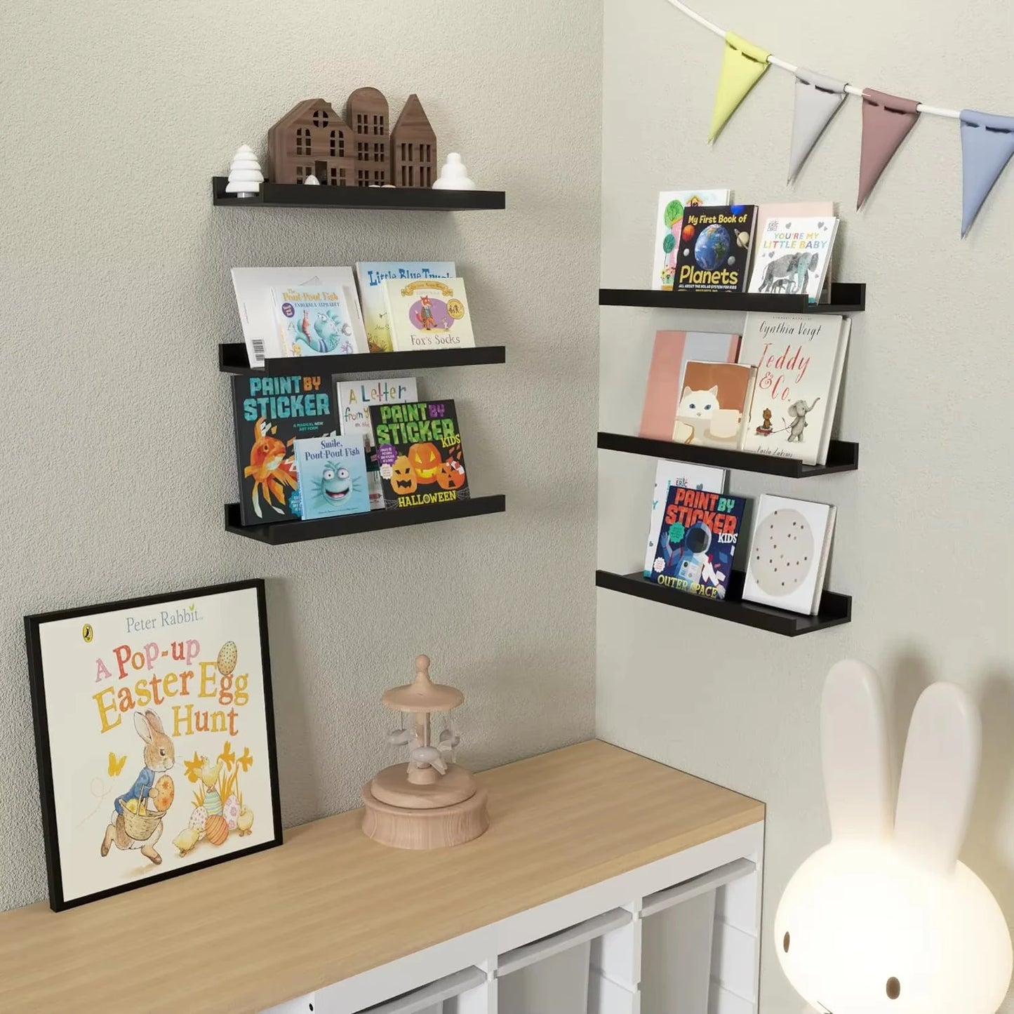 Aluminum Alloy Living Room Floating Shelves Bedroom Decoration Wall Shelves Bathroom Shelf Books Plants Ledge