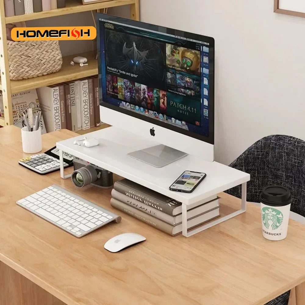 Computer Monitor Elevated Monitor Base Home Office Storage Rack Computer Desktop Creative Storage Rack Office Storage Supplies