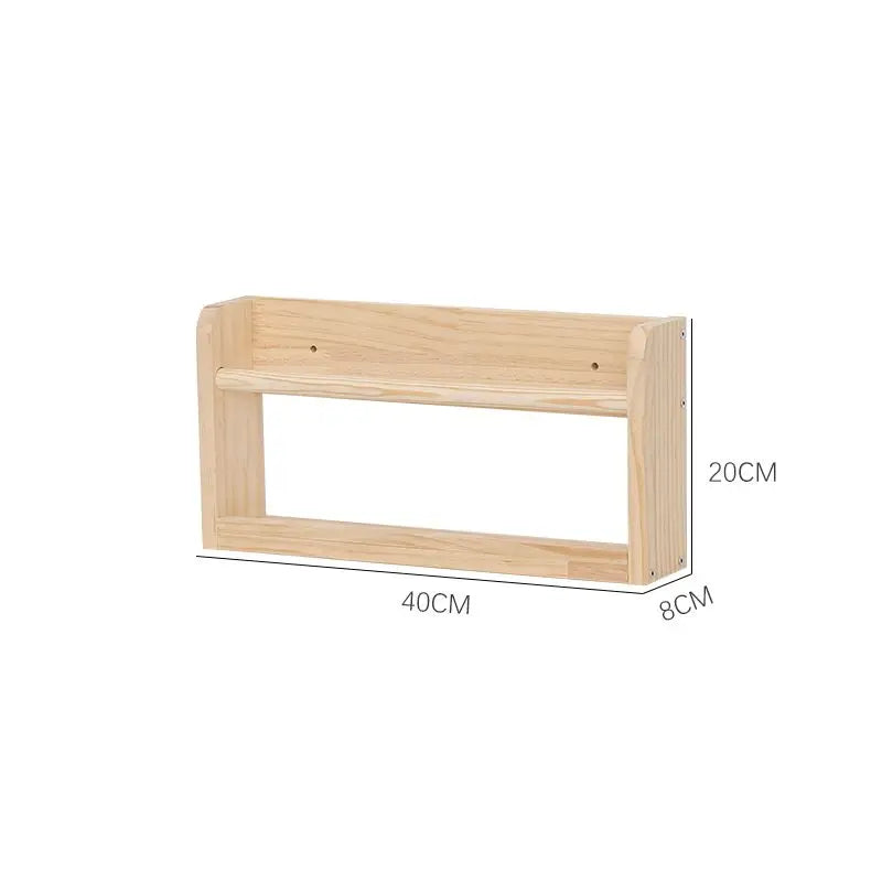 Wood Floating Shelves Wall Nursery Book Shelves Kids Bookshelf for Living Room Bedroom Decor Kitchen Spice Bathroom Storage Rack