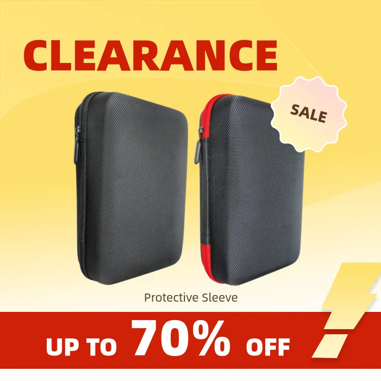 Clearance_Big Earphone Data Storage Bag Oval Square Rectangle Cable  Bags Supersize Zipper Pouch Tech Gadgets Portable Charger U