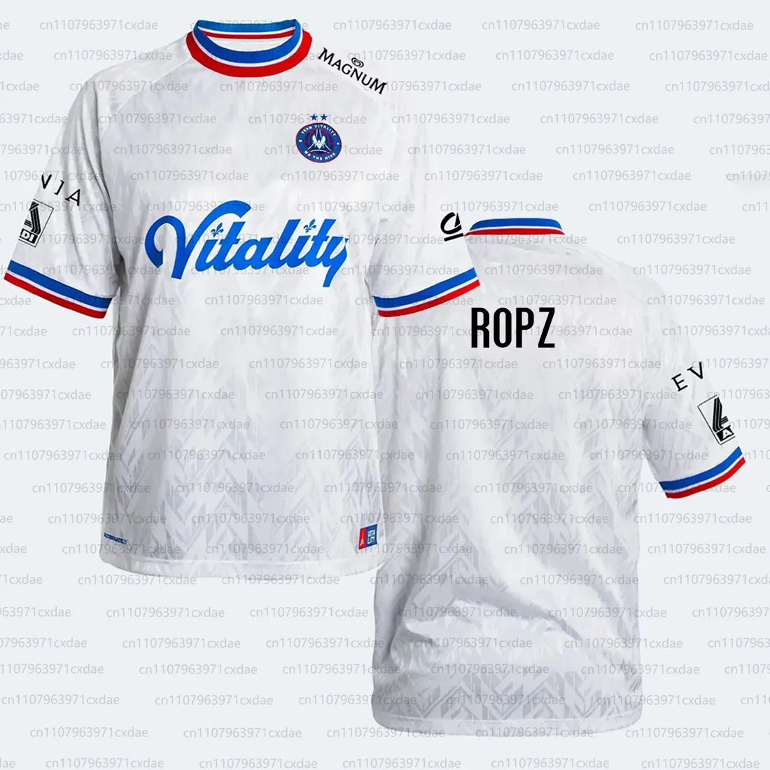 Two Stars Vitality Team 2025 26 CS2 EPL Jerseys ZywOo Fans Fashion Streetwear Uniform Esports Club 3D Print Round Neck T-shirt