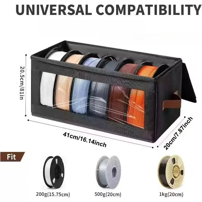 1/4PCS 3D Printer Filament Storage Bag Filament Storage Bag Cover 3D Printing Accessories Holder Rack for Home Office Workshop
