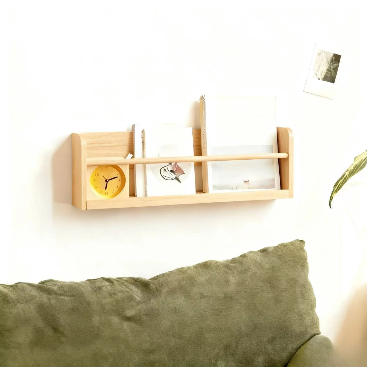 Wood Floating Shelves Wall Nursery Book Shelves Kids Bookshelf for Living Room Bedroom Decor Kitchen Spice Bathroom Storage Rack