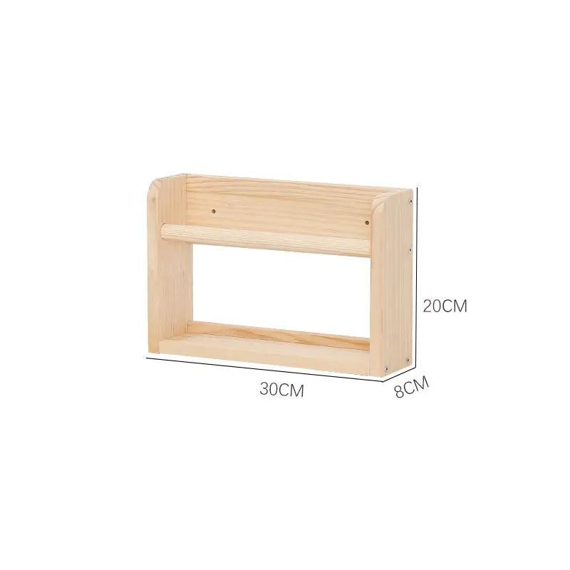 Wood Floating Shelves Wall Nursery Book Shelves Kids Bookshelf for Living Room Bedroom Decor Kitchen Spice Bathroom Storage Rack