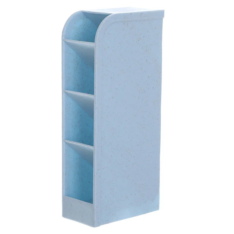 Multi-functional Stationery Storage Box Desk Multi-Layer Pen Holder Inclined Cosmetic Brush Storage Holder For Office Supplies